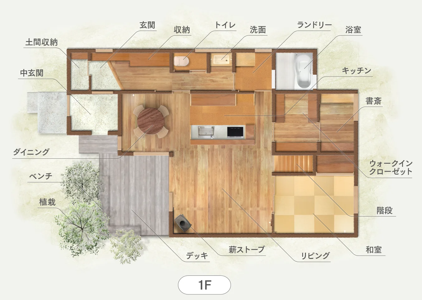 新町モデル平面図 1階