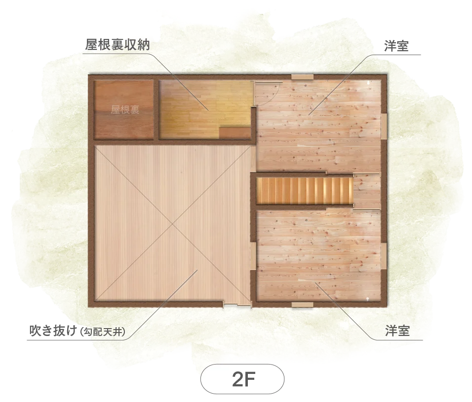 新町モデル平面図 2階