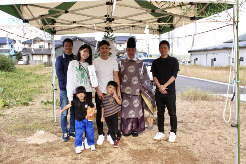 地鎮祭おめでとうございます