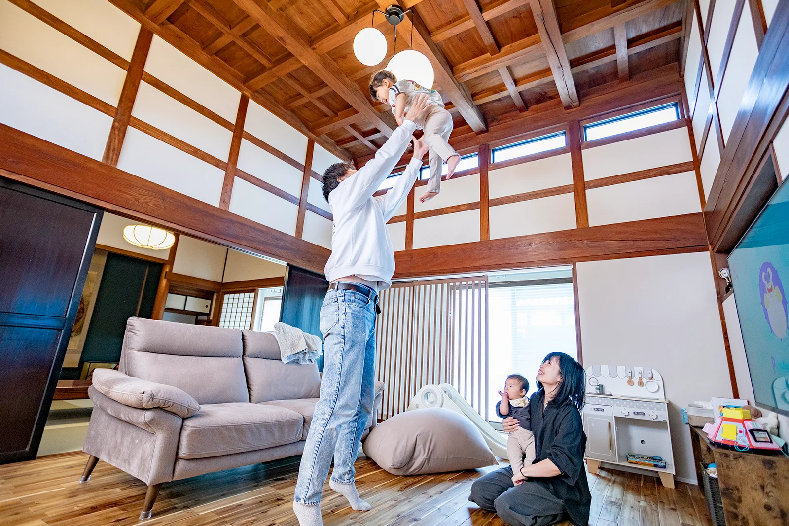 京丹後市F様 好きな家にできて、
心と子育てに余裕が生まれました。
